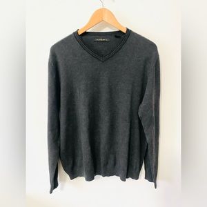 Grey V-Neck Sweater